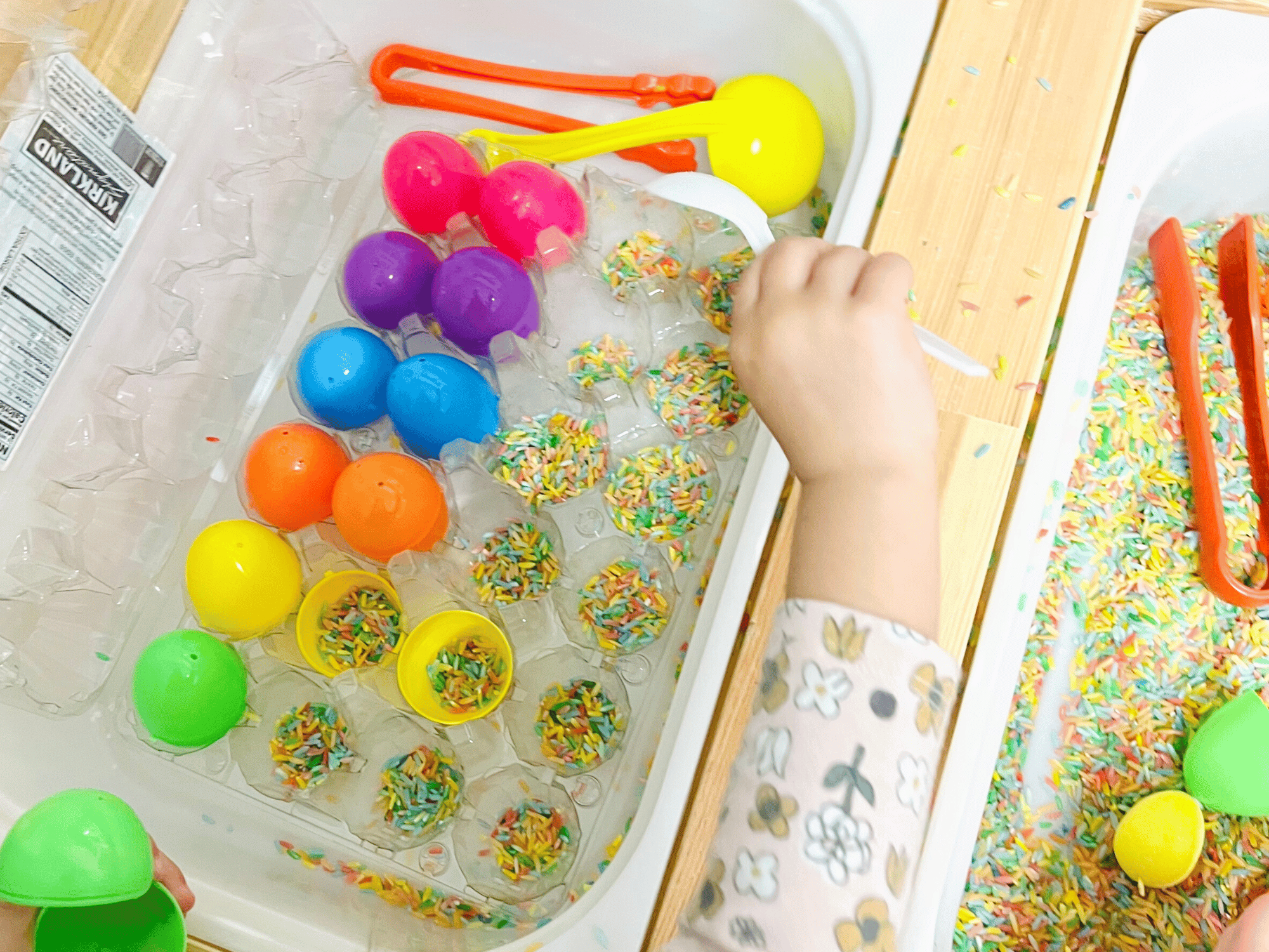 Two Simple Sensory Bin Ideas For Easter