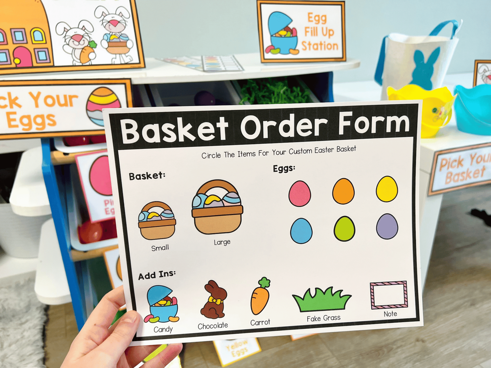 Bunny Workshop (Easter Dramatic Play)