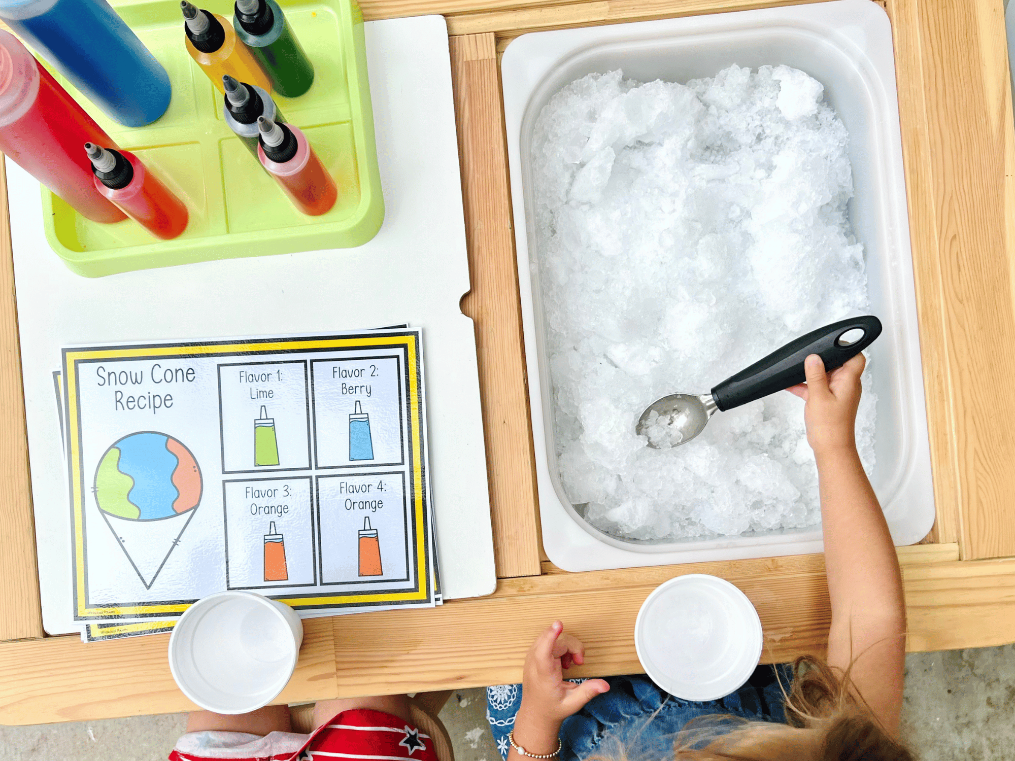 Beat the Heat with a Homemade Snow Cone Stand for Preschoolers