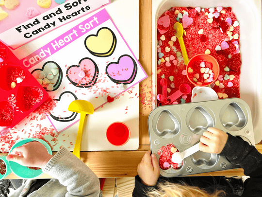 Easy Valentines Day Sensory Bin For Toddlers – Preschool Packets