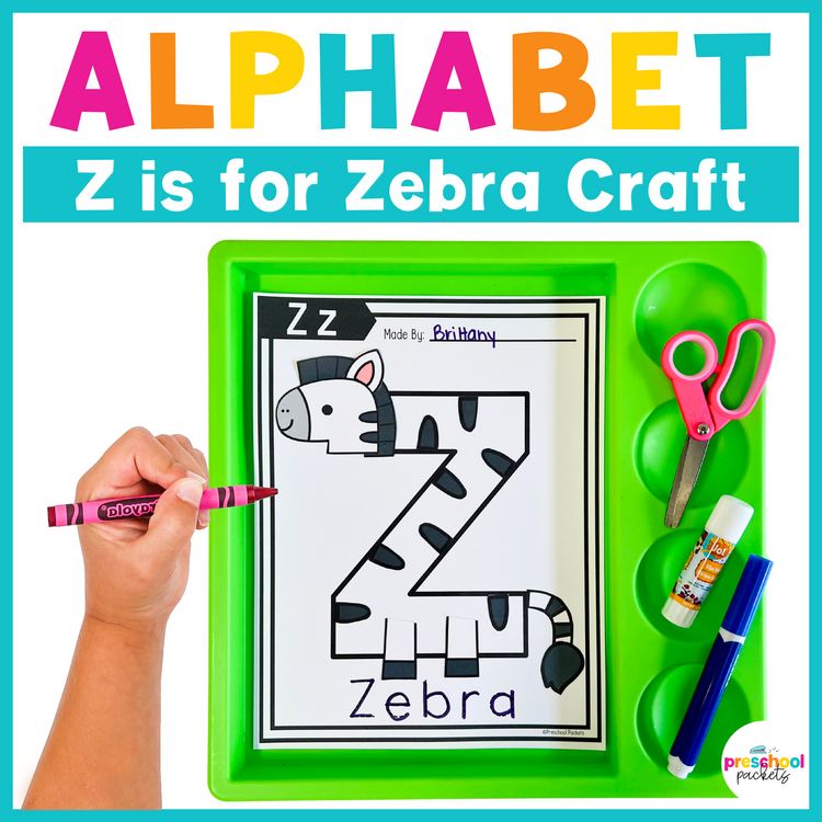 Alphabet Crafts: Z is for Zebra Letter of the Week Activity