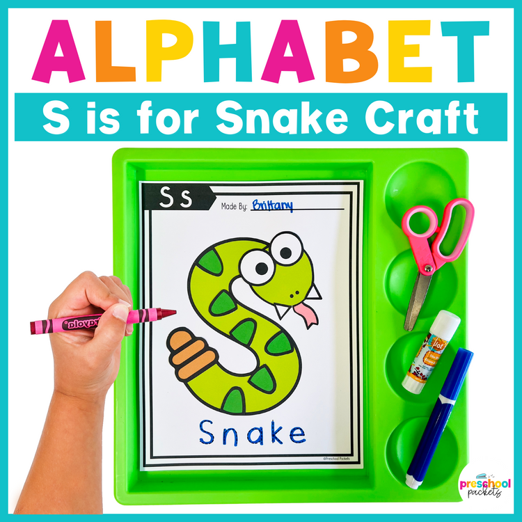 Alphabet Crafts: S is for Snake Letter of the Week Activity
