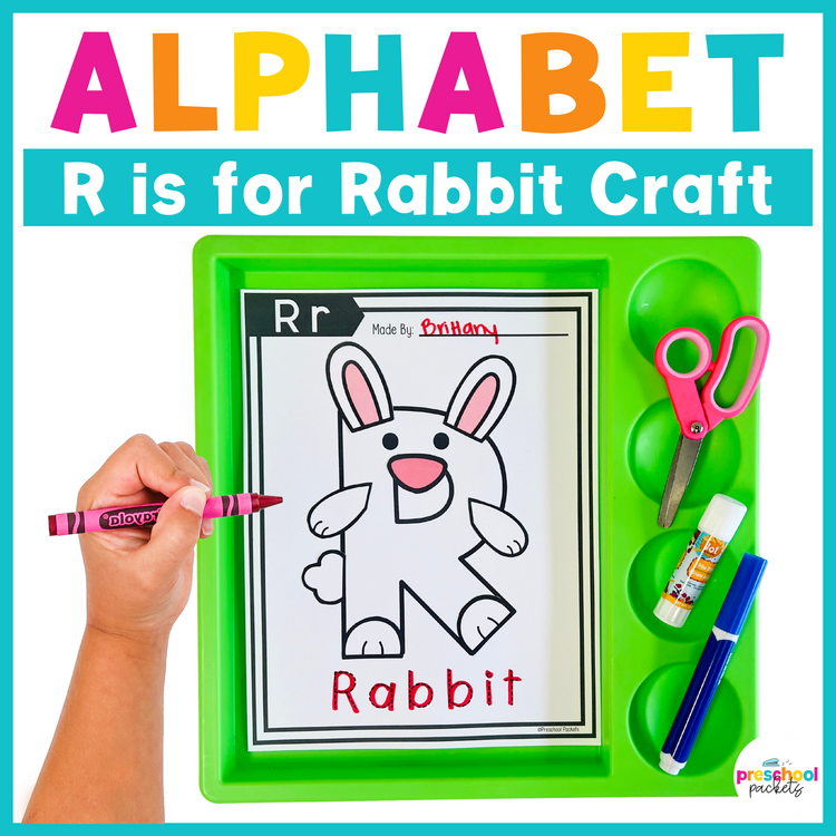 Alphabet Crafts: R is for Rabbit Letter of the Week Activity