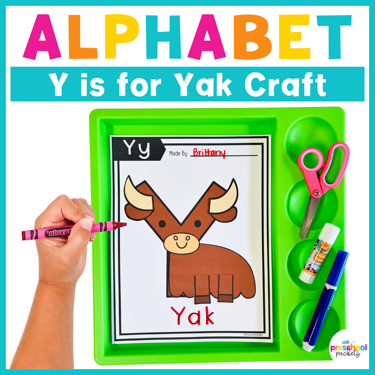 Alphabet Crafts: Y is for Yak Letter of the Week Activity