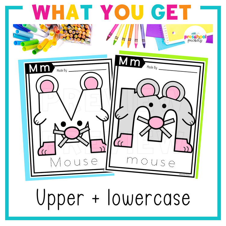 Alphabet Crafts: M is for Mouse Letter of the Week Activity