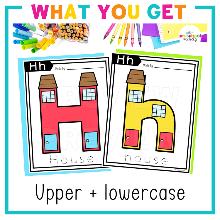 Alphabet Crafts: H is for House Letter of the Week Activity