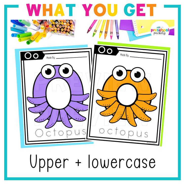 Alphabet Crafts: O is for Octopus Letter of the Week Activity
