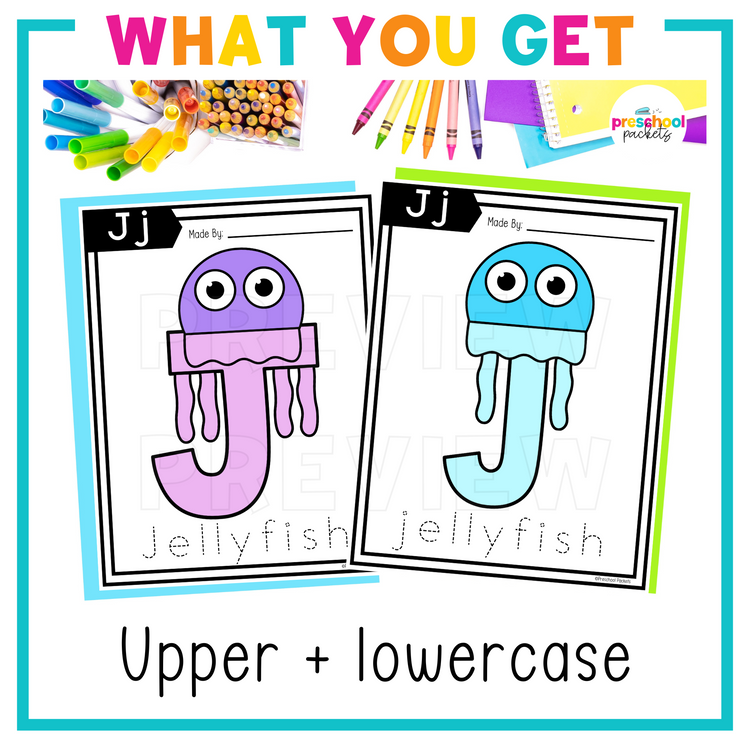 Alphabet Crafts: J is for Jellyfish Letter of the Week Activity