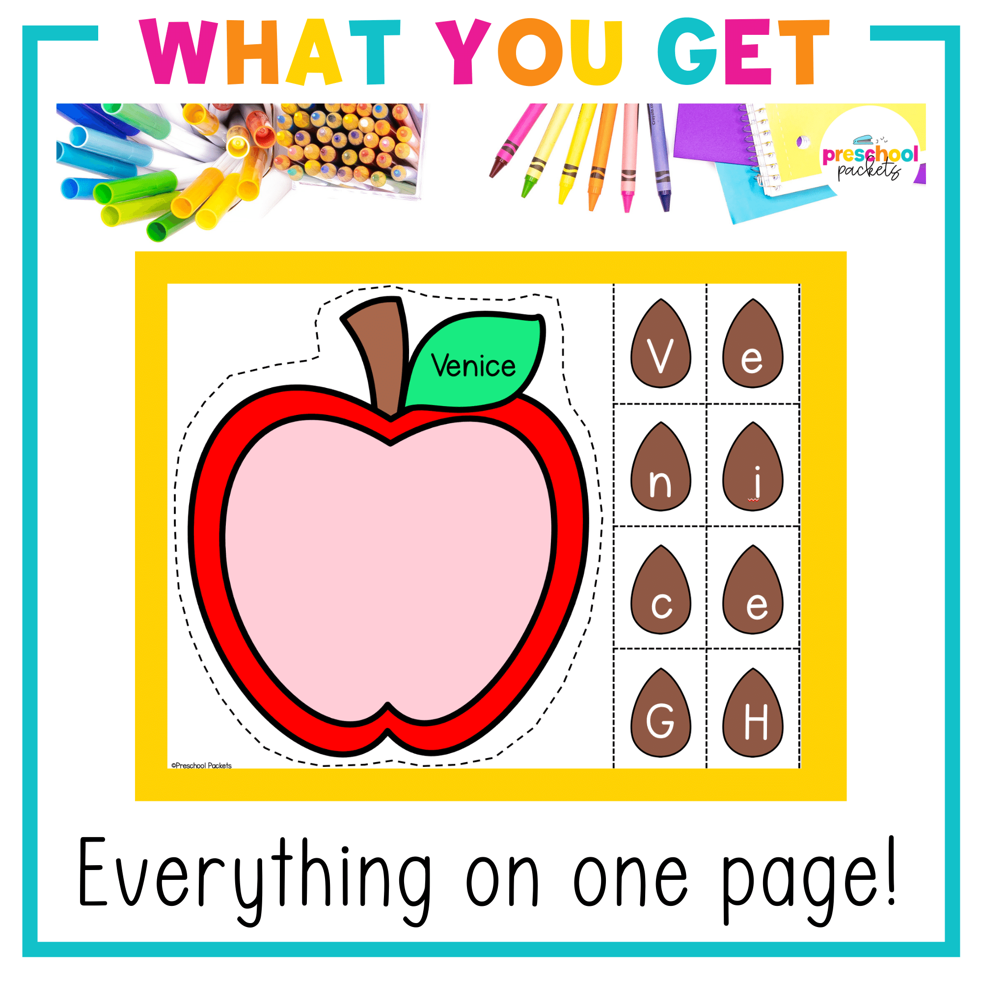 editable-apple-name-craft-fall-preschool-packets for Free Apple Printables For Preschool Editable Apple Name Craft Fall – Preschool Packets for Free Apple Printables For Preschool