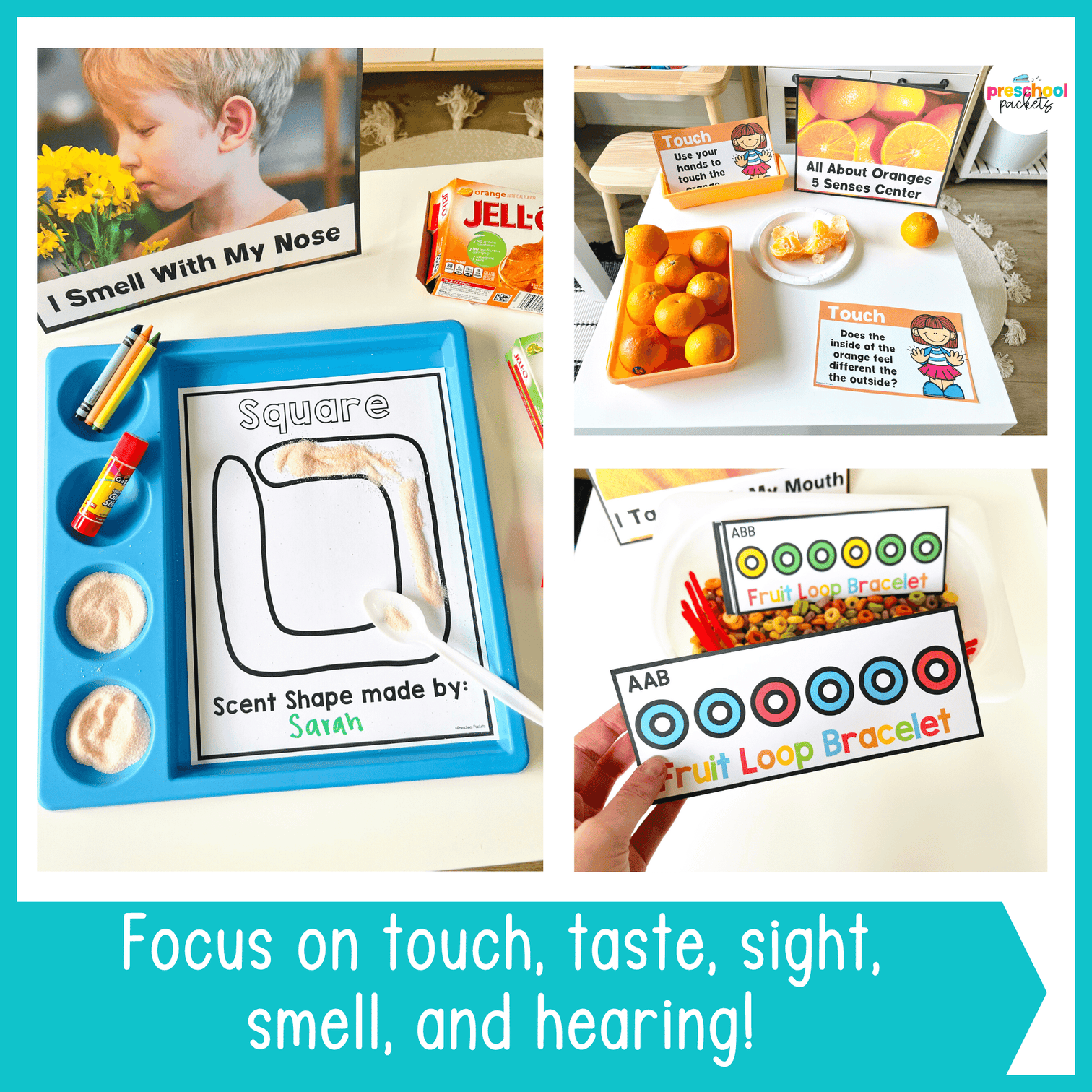 5 Senses Activities Preschool Curriculum – Preschool Packets