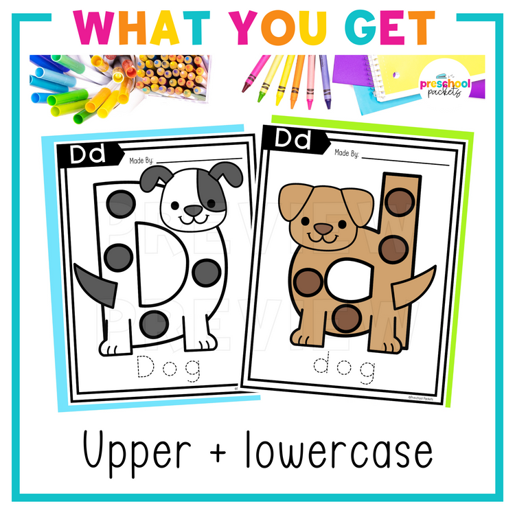 Alphabet Crafts: D is for Dog Letter of the Week Activity