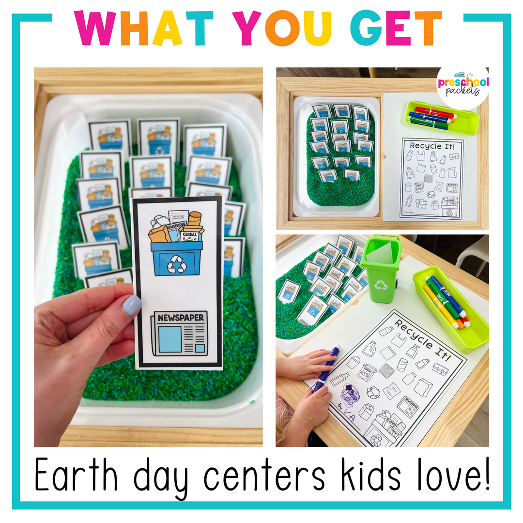 Earth Day Preschool Crafts and Activities – Preschool Packets