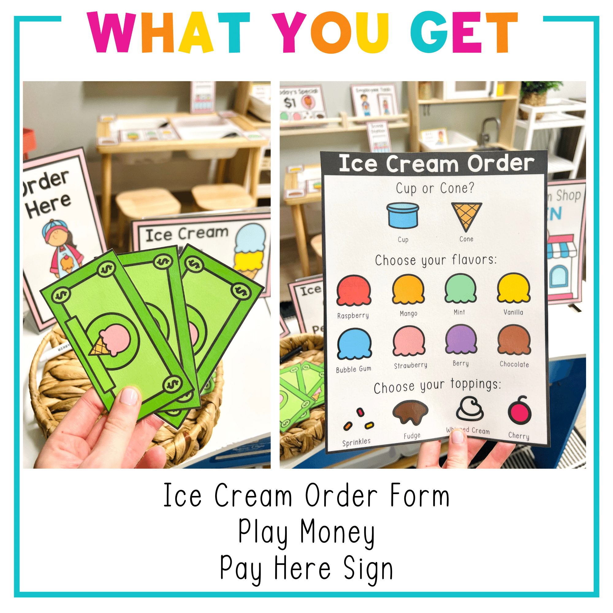 ice-cream-shop-dramatic-play-center-preschool-packets for Ice Cream Shop Dramatic Play Free Printables Ice Cream Shop Dramatic Play Center – Preschool Packets for Ice Cream Shop Dramatic Play Free Printables