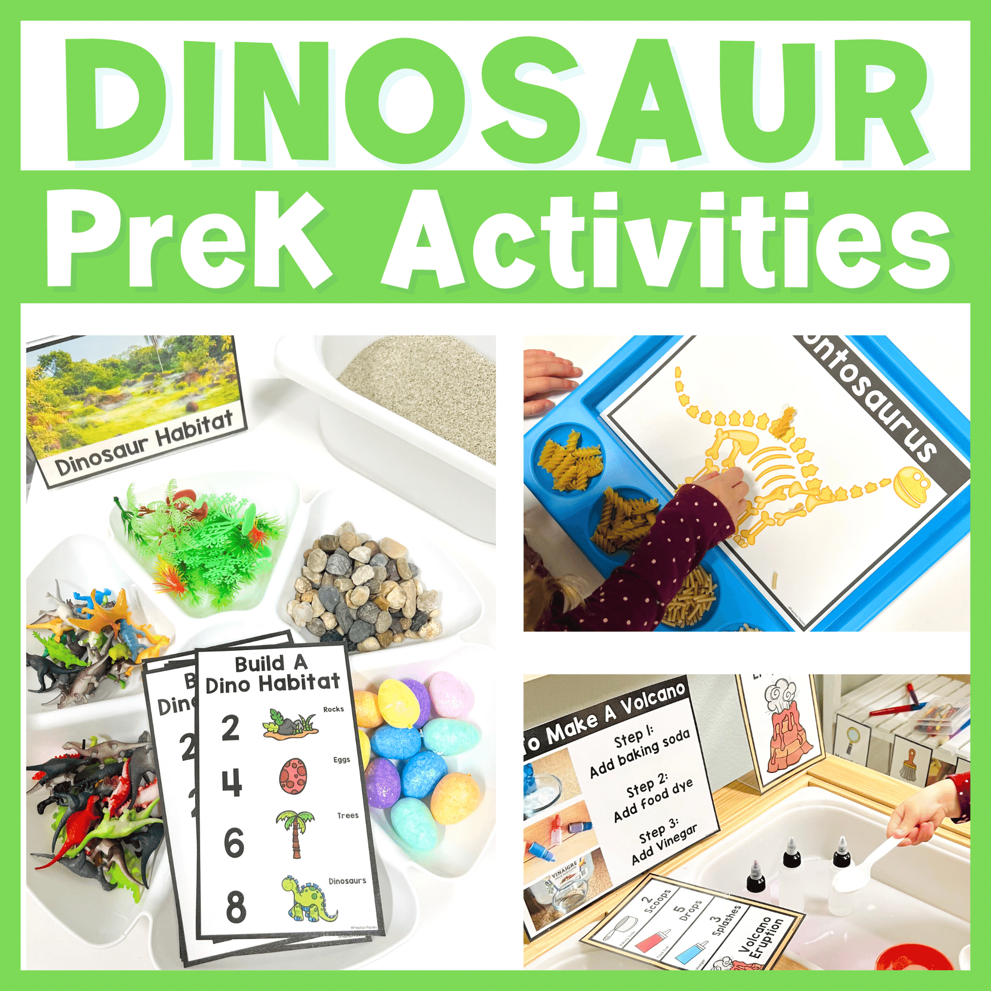 Dinosaur Activities Preschool Weekly Themed Curriculum – Preschool Packets